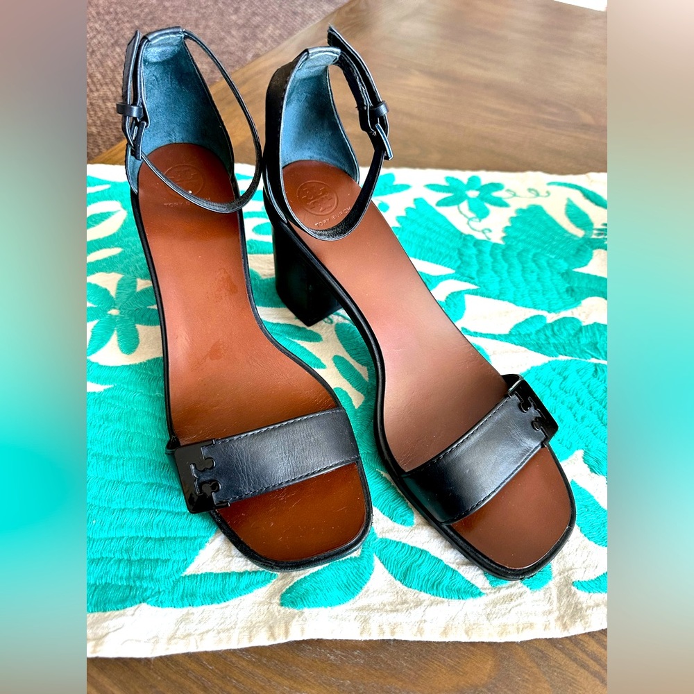 Tory Burch Black Heeled Sandals